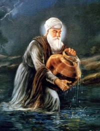 Bhai Amar Das Ji fetching water for Guru Angad Sahib Ji