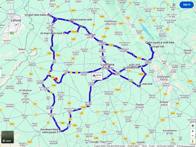 Google Maps route using the original destination order